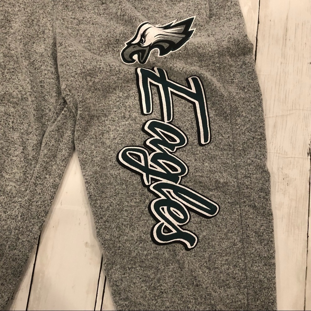 NFL Eagles Heather Gray Joggers Sweat Pants - Picture 3 of 3